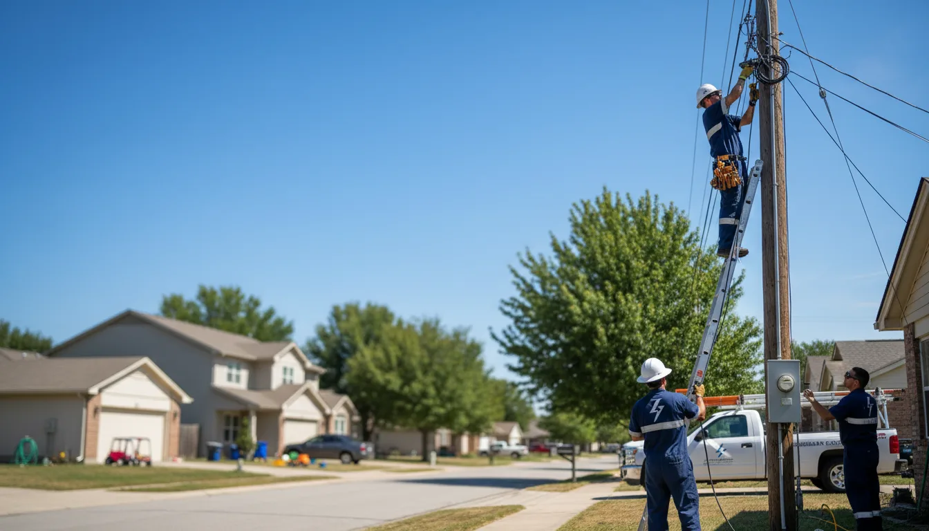 Residential electrician providing installation services in Sherwood, ND